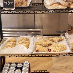 Indulge Café and Bakery - Fresh pastries. Apple cinnamon and strawberry with cream cheese.
