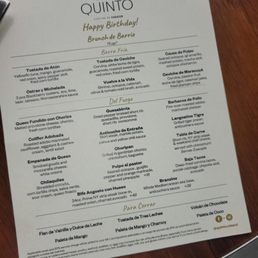 Brunch Menu
