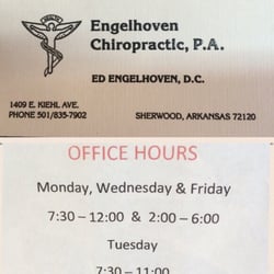 Engelhoven Ed, DC - Correct office hours
