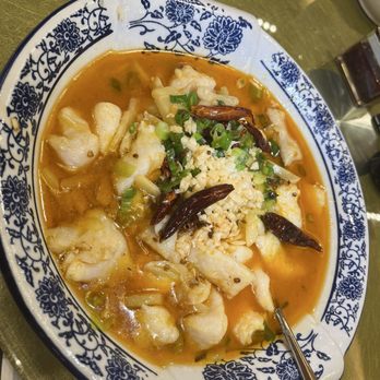 Diamond Bay Restaurant - Fish Filets In Hot Chili Oil | 酸菜水煮鱼 - Dim Sum Near Me - Seattle, Washington