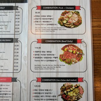K-BBQ Factory - Menu (5 of 6). Combination platters. - Korean Near Me - Duluth, Georgia K-BBQ Factory - Menu (5 of 6). Combination platters. - Korean Near Me - Duluth, Georgia
