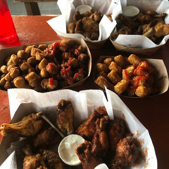 The Local - Fried okra , tater totes, buffalo jerk smoked wings, and lemon pepper wings! - Dive Bars Near Me - Atlanta, Georgia