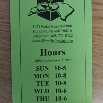Kaimukī Public Library - Hours - Libraries Near Me - Honolulu, Hawaii Kaimukī Public Library - Hours - Libraries Near Me - Honolulu, Hawaii