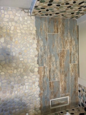 Bathroom remodel 2021. - Extraordinary customer with unorthodox vision. it was a challenge, but I loved it! One of a kind.