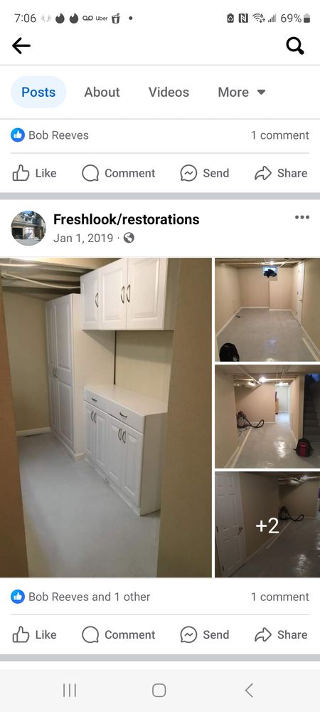 Slide of Freshlook Restorations