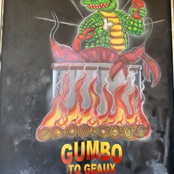 Gumbo To Geaux - a sign for a restaurant - Cajun/Creole Near Me - Bossier City, Louisiana
