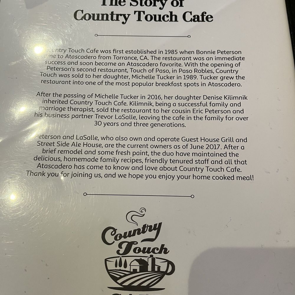 Country Touch Cafe - Breakfast & Brunch Near Me - Atascadero, California Country Touch Cafe - Breakfast & Brunch Near Me - Atascadero, California