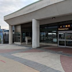 Bessarion Station - Outside main entrance in September 2018