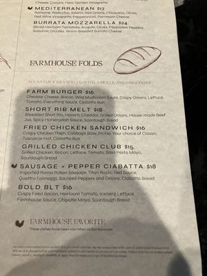 Menu photo 8 The Farmhouse Tuscan Alexandria, VA