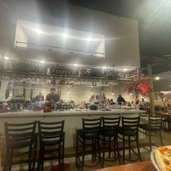 Pancetta Pizza Bar - Cute bar area in the center of the restaurant - Italian Near Me - Cocoa Beach, Florida