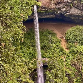 Silver Falls State Park - August 25, 2025 - View of North Falls from North Rim Trail. - Hiking Near Me - Sublimity, Oregon