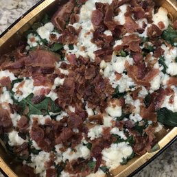 Spaghetti Squash blue cheese spinach bacon Spaghetti Squash blue cheese spinach bacon