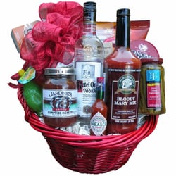 The Gift Basket - How about sending a wonderful Bloody Mary Basket!