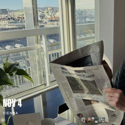 Schick Hotel am Parkring - Breakfast with a view and the New York Times. Nothing could be better!