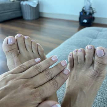 Eminence Nails and Spa - Taupe colored gel on toes! - Nail Salons Near Me - Atlanta, Georgia Eminence Nails and Spa - Taupe colored gel on toes! - Nail Salons Near Me - Atlanta, Georgia