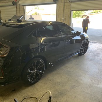 Black Market Window Tint  - 2017 Honda Civic hatchback - Home Window Tinting Near Me - Banning, California