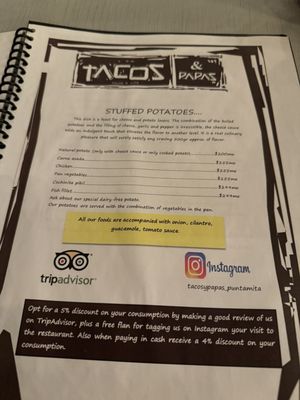 Menu photo 2 Tacos & Papas Punta de Mita, NAY