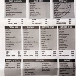 43rd Wash And Wax IB - Current price list as of 6/2024
