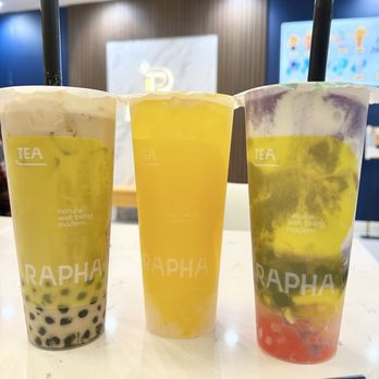 Rapha Tea - Milk Tea w/ Boba, Aloha Sunshine w/ lychee boba, Halo Halo Slush - Bubble Tea Near Me - Grand Terrace, California Rapha Tea - Milk Tea w/ Boba, Aloha Sunshine w/ lychee boba, Halo Halo Slush - Bubble Tea Near Me - Grand Terrace, California