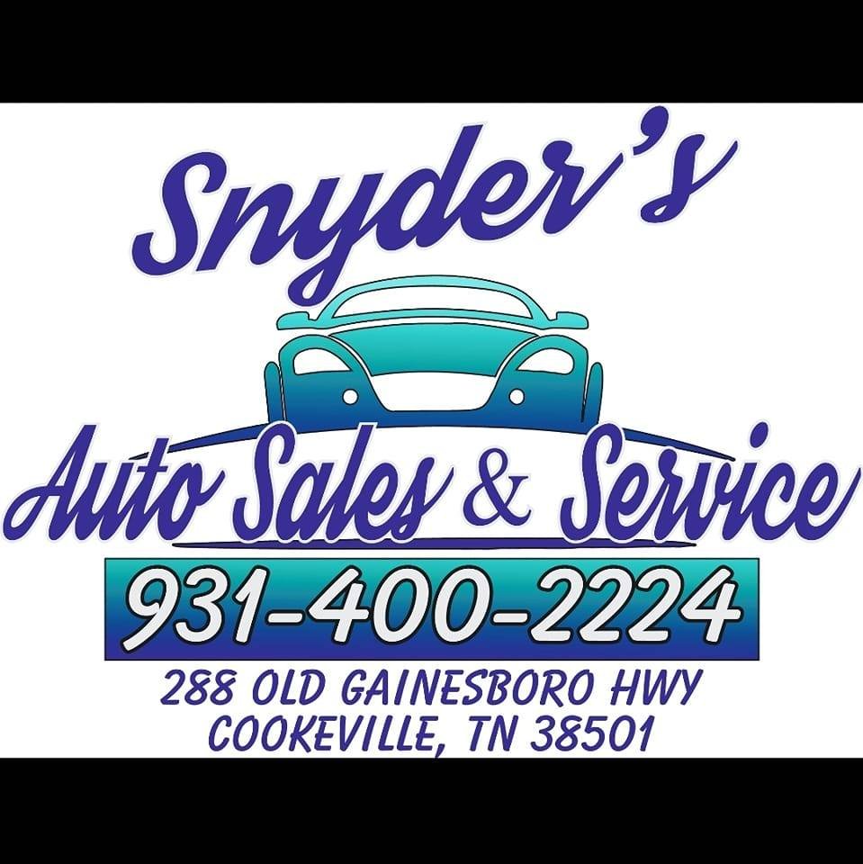 SNYDER’S AUTO SALES & SERVICE Updated October 2024 288 Old