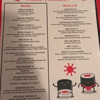 Komodo Loco - Sushi Bars Near Me - Denton, Texas Komodo Loco - Sushi Bars Near Me - Denton, Texas