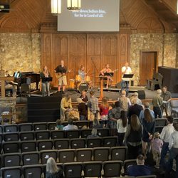 Christ Community Church Montreat - Sunday morning service during communion.