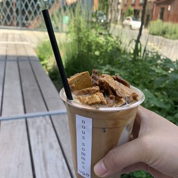 Nous Sommes Café - Dalgona latte - Coffee & Tea Near Me - Montreal, Quebec Nous Sommes Café - Dalgona latte - Coffee & Tea Near Me - Montreal, Quebec