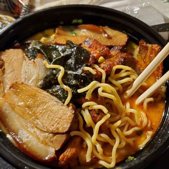 Maki - Kakuni and Spicy pork belly in tonkatsu broth. - Sushi Bars Near Me - Rockville, Maryland Maki - Kakuni and Spicy pork belly in tonkatsu broth. - Sushi Bars Near Me - Rockville, Maryland