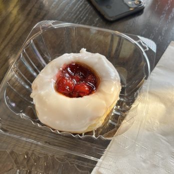 Queen Beans Cafe - Cherry donut - Coffee & Tea Near Me - Coraopolis, Pennsylvania