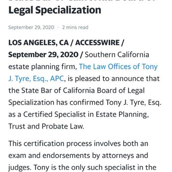 Tyre Law Group - Featured in Yahoo Finance - Estate Planning Law Near Me - Temple City, California Tyre Law Group - Featured in Yahoo Finance - Estate Planning Law Near Me - Temple City, California