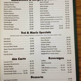 Ted & Marie's - menu, page 2 - Salad Near Me - Kalamazoo, Michigan Ted & Marie's - menu, page 2 - Salad Near Me - Kalamazoo, Michigan