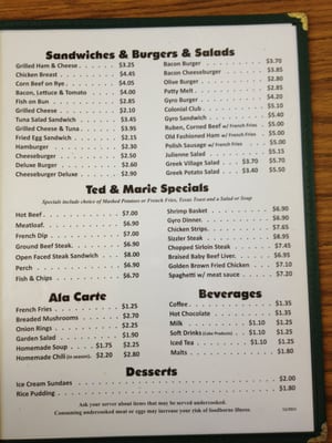Menu photo 1 Ted & Marie's Kalamazoo, MI Menu photo 1 Ted & Marie's Kalamazoo, MI