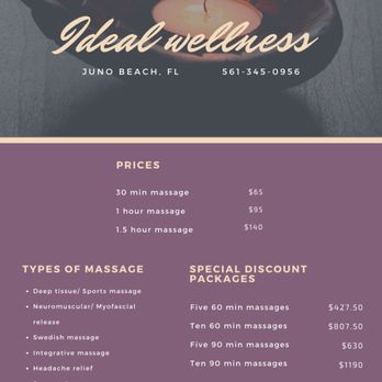 Ideal Wellness - Massage Therapy Near Me - Juno Beach, Florida Ideal Wellness - Massage Therapy Near Me - Juno Beach, Florida