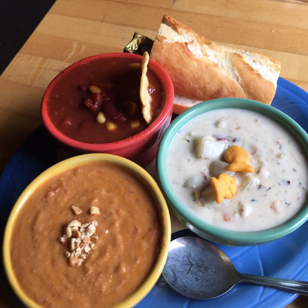 Colophon Cafe - Tri soup combo - Salad Near Me - Bellingham, Washington Colophon Cafe - Tri soup combo - Salad Near Me - Bellingham, Washington
