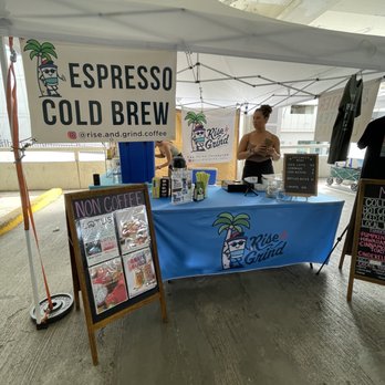 Rise & Grind Coffee - Ala Moana - a man at a coffee shop - Coffee & Tea Near Me - Honolulu, Hawaii Rise & Grind Coffee - Ala Moana - a man at a coffee shop - Coffee & Tea Near Me - Honolulu, Hawaii