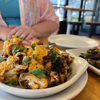 True Food Kitchen - Harissa Tahini cauliflower - New American Near Me - Phoenix, Arizona True Food Kitchen - Harissa Tahini cauliflower - New American Near Me - Phoenix, Arizona