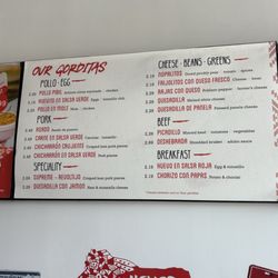 Dona Tota Gorditas - Menu