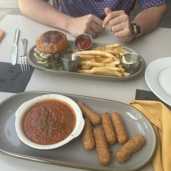 Café Hope - Burger and mozzarella sticks - Seafood Near Me - Gretna, Louisiana Café Hope - Burger and mozzarella sticks - Seafood Near Me - Gretna, Louisiana