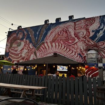 Oak & Apple - Mural overlooking patio - Cideries Near Me - Richmond, Virginia Oak & Apple - Mural overlooking patio - Cideries Near Me - Richmond, Virginia