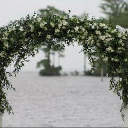 Kim's Secret Garden Florist - Wedding arch for wedding in Edenton, NC