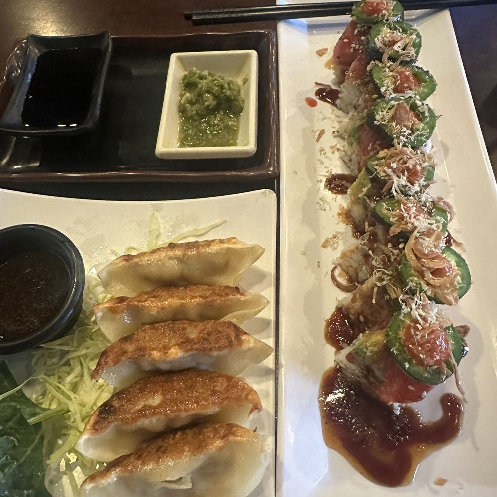 Ryu Sushi & Teppanyaki - Gyoza and red dragon - Japanese Near Me - Gilbert, Arizona Ryu Sushi & Teppanyaki - Gyoza and red dragon - Japanese Near Me - Gilbert, Arizona