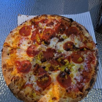 Pizza 216 - Pepperoni, bacon and peppercini - Bars Near Me - Cleveland, Ohio Pizza 216 - Pepperoni, bacon and peppercini - Bars Near Me - Cleveland, Ohio