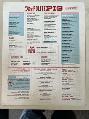 Menu photo 1 The Polite Pig Orlando, FL