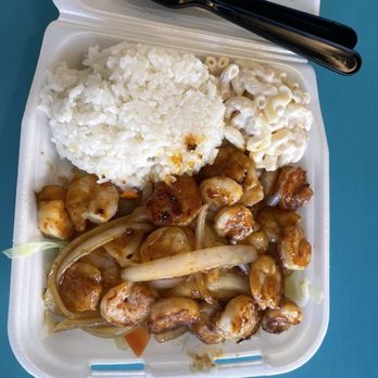 Sunshine Hawaii BBQ - teriyaki shrimp - Hawaiian Near Me - Stockton, California