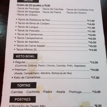 Callejeros - Menu - Mexican Near Me - San Juan, Puerto Rico