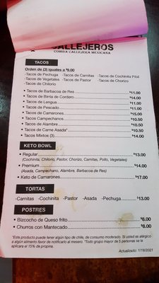 Menu photo 1 Callejeros San Juan, PR