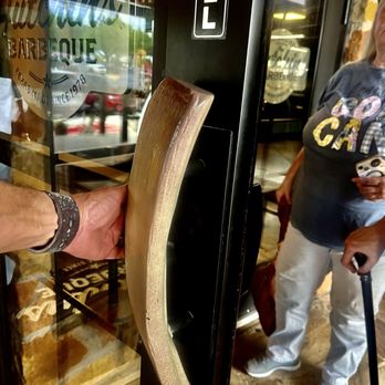 The Original Roy Hutchins Barbeque - Yes! A giant rib as the door handle!! - Barbeque Near Me - Arlington, Texas The Original Roy Hutchins Barbeque - Yes! A giant rib as the door handle!! - Barbeque Near Me - Arlington, Texas