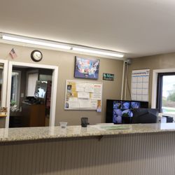 Houston West RV Park - Front office and check-in desk, staffed daily
