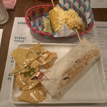 Wahaca - Steak burrito with Mexican street corn - Mexican Near Me - London, XGL