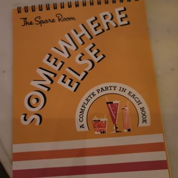 The Spare Room - a notepad with a picture of some drinks - Bars Near Me - Los Angeles, California